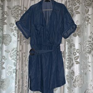 NWT - Eloquii Denim Wrap Dress